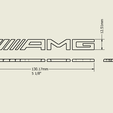 dimensions13.png 130,17mm 5 1/8" Mercedes-AMG trunk logo emblem badge