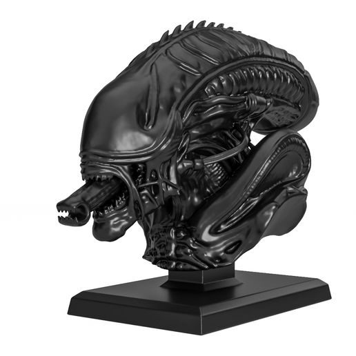 👽 Alien head bust・Free STL File for 3D printing・Cults