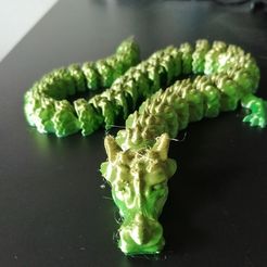 IMG_20220828_114248.jpg Free STL file Articulated 3D Dragon | Print in place |・3D printing idea to download