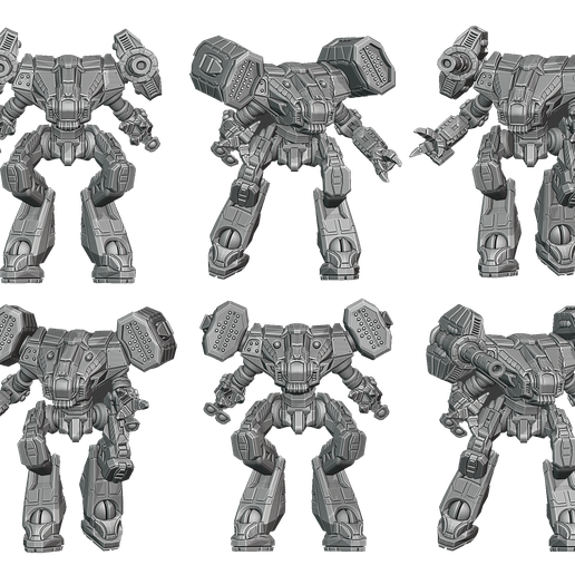 🦵 LEG IIC and LEG IIC2 Battle Mech (scaled for Battletech)・ STL File ...
