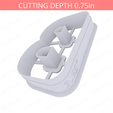 Letter_B~3.25in-cookiecutter-only2.png Letter B Cookie Cutter 3.25in / 8.3cm