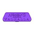 ASCV - Ecritures.STL Deco - Assassin's Creed Valhalla