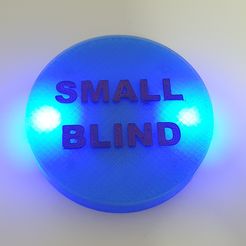 20210815_124045.jpg Casino Poker Texas Hold‘em / Omaha / Card Game Small Blind Buttons with Blue led lights