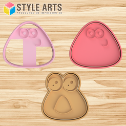 POU.png Fichier STL Emporte-pièce pour biscuits et pâte - Emporte-pièce pour biscuits・Objet imprimable en 3D à télécharger