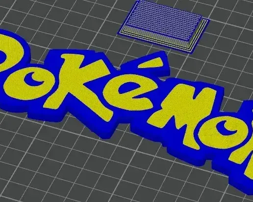 Pokemon Logo | 3D Printable STL 3D model preview