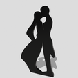 Shapr-Image-2024-04-10-164557.png Bride and Groom Decoration, Hug Kiss Couple Silhouette, Love Ornament