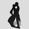 Shapr-Image-2024-04-10-164557.png Decoração de noivos, Silhueta de casal com beijo e abraço, Ornamento de amor