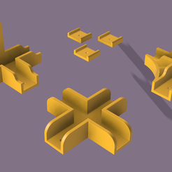Juego-de-Uniones-Carpinteria.png Файл STL Комплект столярных скоб для меламина и МДФ 18 мм・Дизайн 3D-печати для загрузки3D