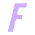 F.stl Letters and Numbers FALLOUT | Logo