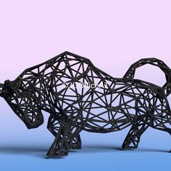 bull-3.jpg Stock Market Bull - Wire Art - Bitcoin Bull - Zodiac Sign
