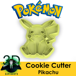 Marketing_Pikachu.png STL file PIKACHU COOKIE CUTTER / POKEMON・3D print design to download