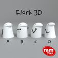FLORKS_ram.jpg MEME FLORK 3D - 4 models // interchangeable arms