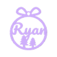 Ryan (2).stl 5 x Райан, рождественское украшение
