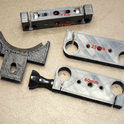 Arri style 15mm bars support bracket