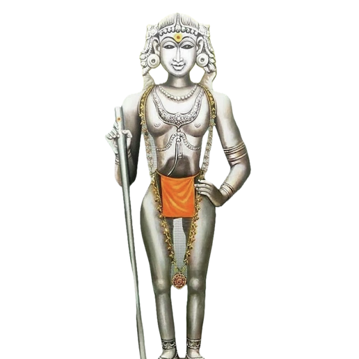 Lord Murugan Standing Statue 3D Print Model | Tamil God Murugan Vel | Hindu Spiritual STL File