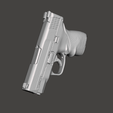 mp455.png Smith Wesson Mp45 Shield Real Size 3D Gun Mold