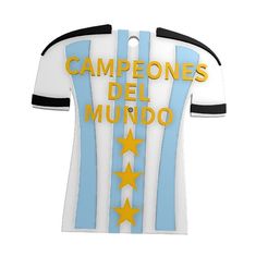 Camiseta.jpg Argentina CAMPEON Shirt Key Ring