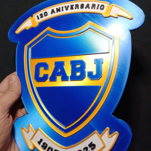 Boca-Juniors-cuadro-escudo-120-aniversario.jpg Boca Juniors Club World Cup Coat of Arms - Wall Chart