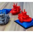 bc0a38bdd29a3fcb4edbf963afda4a12_preview_featured.jpg Descargar archivo STL gratis Antiguo bote a vapor de rueda de paletas con soporte de exhibición (visual benchy)・Modelo para la impresora 3D