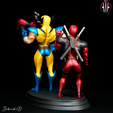 4.png Deadpool and Wolverine Diorama 3D PRINTABLE - STL