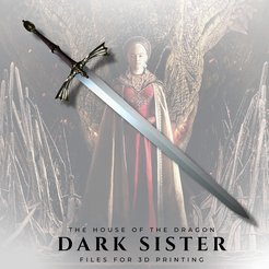 Cults-4-4.png STL file Dark Sister (House of the Dragon)・3D printable model to download