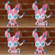 sylveon_gleam.png Eeveelutions Chibi Fanart 19+ models Pokemon