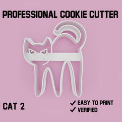 sablona.jpg Файл STL Cat 2 cookie cutter・Модель 3D-принтера для загрузки