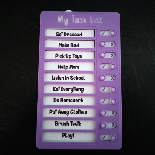 🚸 Task list・ STL File for 3D printing・Cults