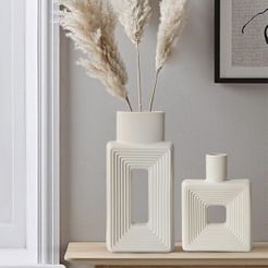 B7EC5D76-5974-4768-9613-88542FD595D0.jpg 2 Piece Contemporary Farmhouse Flower Vases