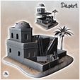 1-PREM.jpg Desert house with dome on roof and flat roof (9) - Canyon Sandy Landscape 28mm 15mm RPG DND Nomad Desertland African