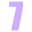 TAPA 7.stl PACK LED NUMBERS FROM 0 TO 9 - SIGN - POSTER