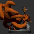 wip5.jpg 3D file naruto and kurama statue/figurine・Model to download and 3D print, pako000