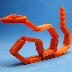 F1.jpg Free STL file Flexi Rattlesnake・Template to download and 3D print