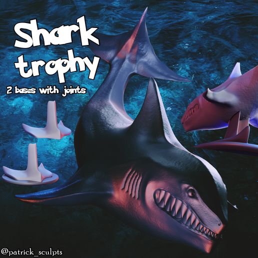 Shark Trophy 3D model