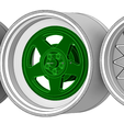 sh4rkro4chaxe.png RW SH4RK, RW RO4CH & RW AX3,  3 set of alternative wheels for Tunerkits Nissan 200SX Tooned Car Model Kit.