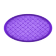 roof6_BRACINGS_60x35mm_elipsoid_base_hollow_PRINT.stl Oval Bases Set – Roof 6 Texture (60–170MM) | Perfect For Tabletop Wargames & RPG's