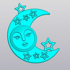 1.jpg 3D file Moon Wall decor・3D printing design to download