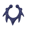 fem_lewel_38 v1-09.png STL file fake nose hook FAKE NIPPLE PIERCING Female male Non-Piercing Body Jewellery Bondage Weight femJ-38 3d print cnc・3D print design to download