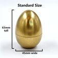 StandardSize.jpg Simple Hollow Threaded Easter Egg - Great for Hiding Prizes!