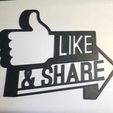 20190403_005012.jpg Free STL file Like & Share Wall Decor・3D print object to download