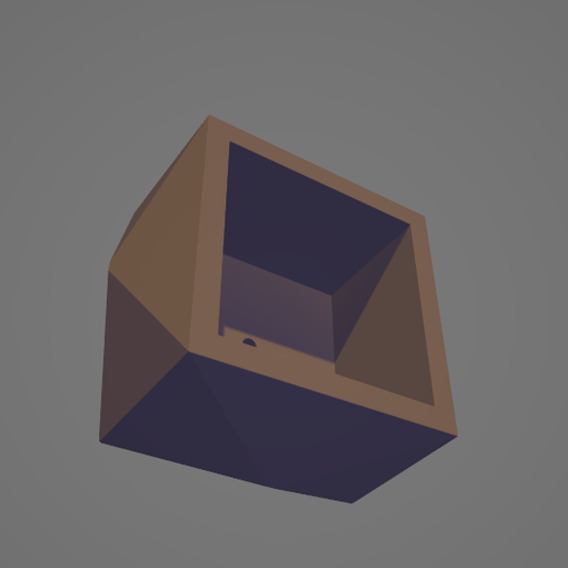 50mm High 80mm square Pot, Tray with mold shell