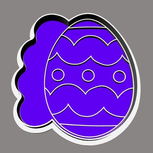 Easter Egg with Coloring Palette 1 3D model