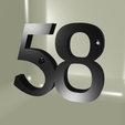 CV58.png House number, house numbered N°58