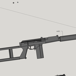 fullv1.png Free 3D file 9a 91 rifle 1/1 prop・Object to download and to 3D print