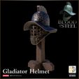 720X720-release-helmet1.jpg Gladiator Helmet on Stand - Blood and Steel