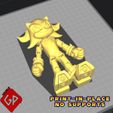 5-1.jpg FLEXI SONIC THE HEDGEHOG TEAM (KNUCKLES, TAILS & SHADOW) - PRINT IN PLACE - NO SUPPORTS