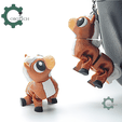 Cobotech-Grumpy Horse Articulated Keychain_05.png Cobotech Porte-clés articulé Grumpy Horse - Porte-clés sac à dos mignon