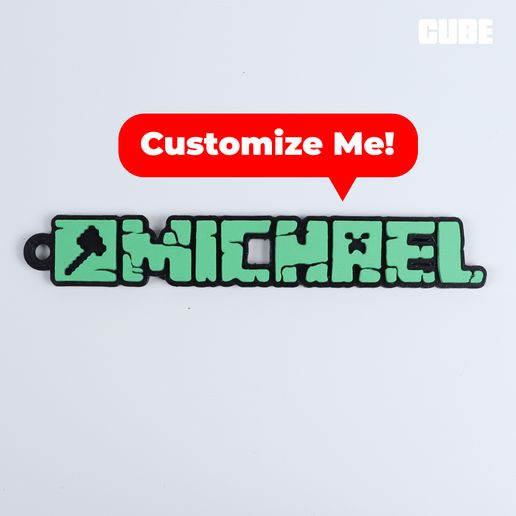 06-100.jpg MINECRAFT Customizable Keychain