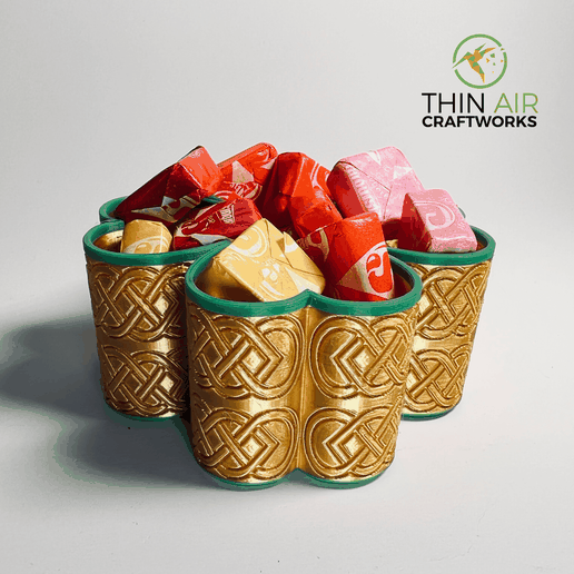 Four Leaf Clover Candy Bowl & Vase 3D model