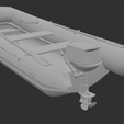 2-рендер.png Inflatable boat, boat, Inflatable boat in scale 1:25 (inflatable boat)